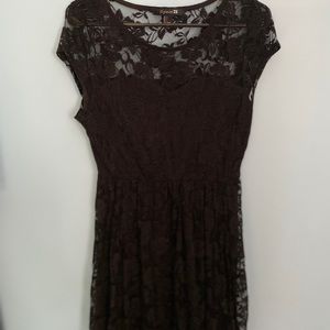 Black lace dress